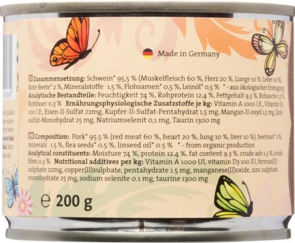 Immagine prodotto Catz Finefood Maiale biologico No.509 (Adulto, 6 pz., 200 g)