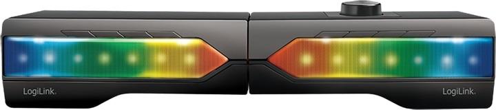 Immagine prodotto LogiLink Soundbar mobile con luce per feste, sistema audio da gioco 2 in 1 (6 W, Canale 2.0)