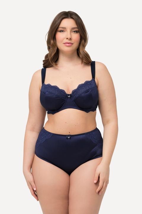 Produktbild Ulla Popken Bügel-BH, ohne Softcups, Satin, Spitze, Cup C - F (95 E)