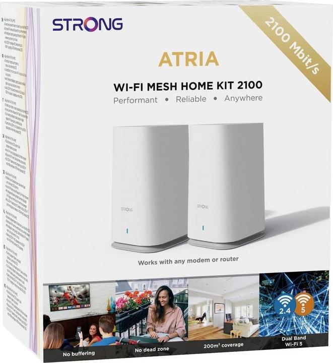 Produktbild Strong Atria Mesh Home Kit 2100 - 2er-Set (1733 Mbit/s, 300 Mbit/s)