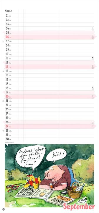 Produktbild Peter Gaymann: Genuss pur Planer für zwei 2026 (21 x 45 cm)