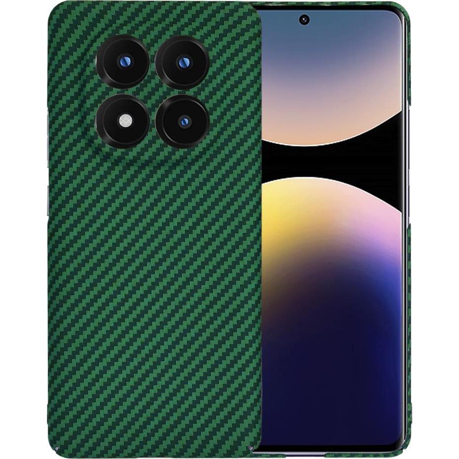 Techsuit - Carbonite FiberShell - Xiaomi Redmi Note 14 Pro+ 5G - Green (Xiaomi Redmi Note 14 Pro+ 5G), Smartphone Hülle,...