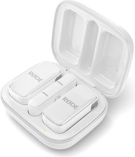 Produktbild RØDE Wireless Micro Drahtloses Mikrofon-System USB-C Weiss mit Netzteil