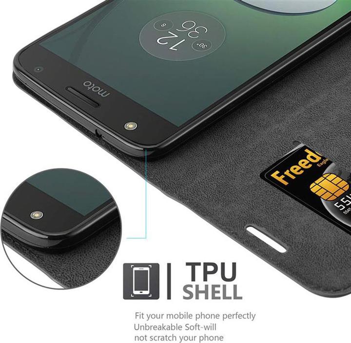Actual product image Cadorabo Book Invisible Magnet Cover (Motorola Moto Z Play)