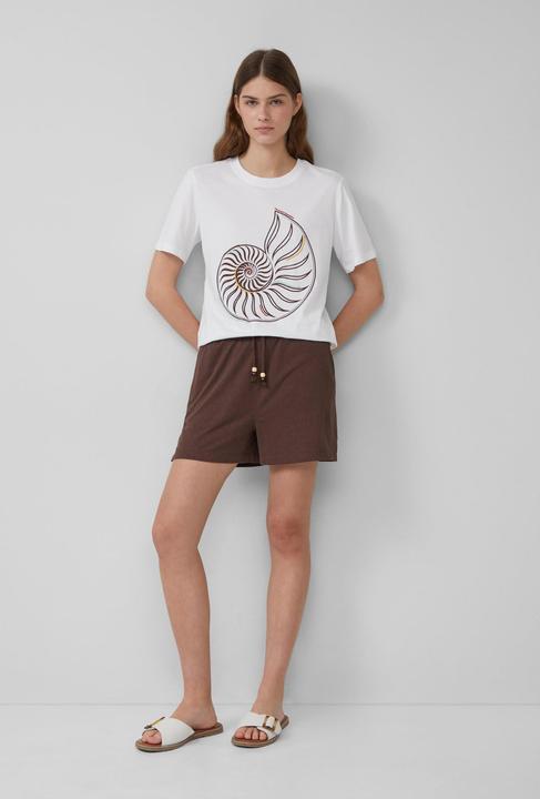 Image du produit s.Oliver Hose Jersey-Shorts mit Elastikbund und Schmuckperlen (44)