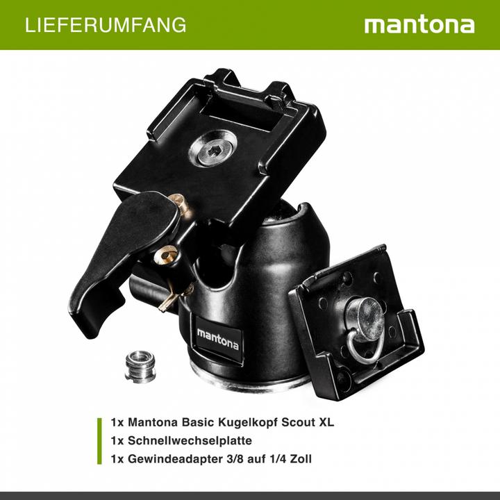 Produktbild mantona 21422 Stativ-Kugelkopf (Kugelkopf)