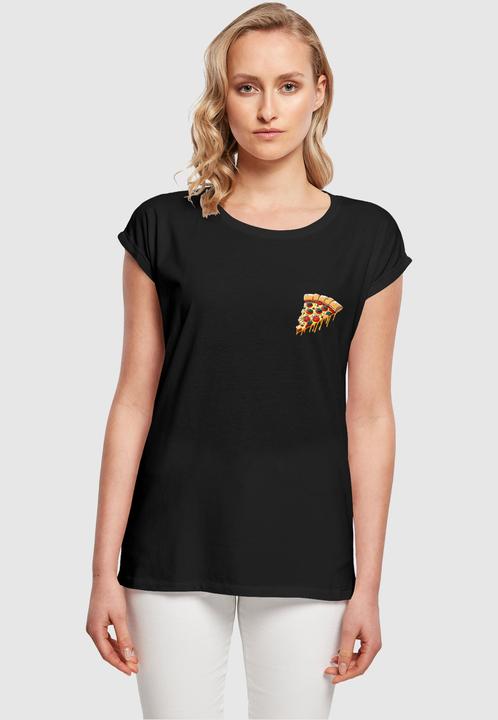 Actual product image Merchcode Ladies Pizza Comic Extended Shoulder Tee - 116357 (XXL)