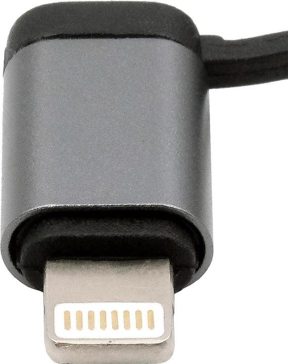 Produktbild Exsys 3-in-1 USB Lade- und Datenkabel (1 m, USB 2.0)