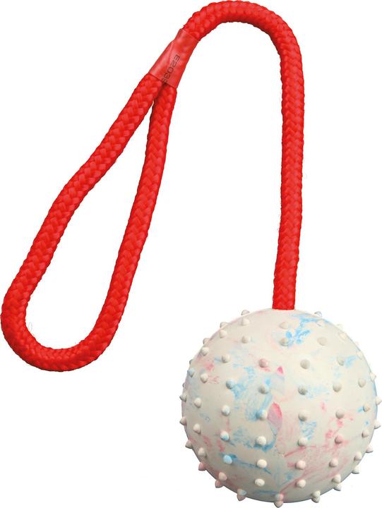 Produktbild Trixie Ball mit Wurfseil D=7cm/30cm (Ballspielzeug Hund)