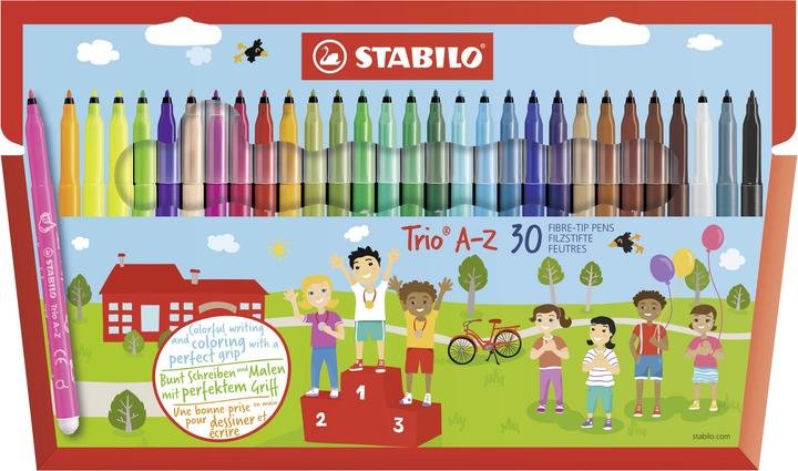 Image du produit STABILO Feutres de coloriage Trio A-z (Multicolore, 30 x)