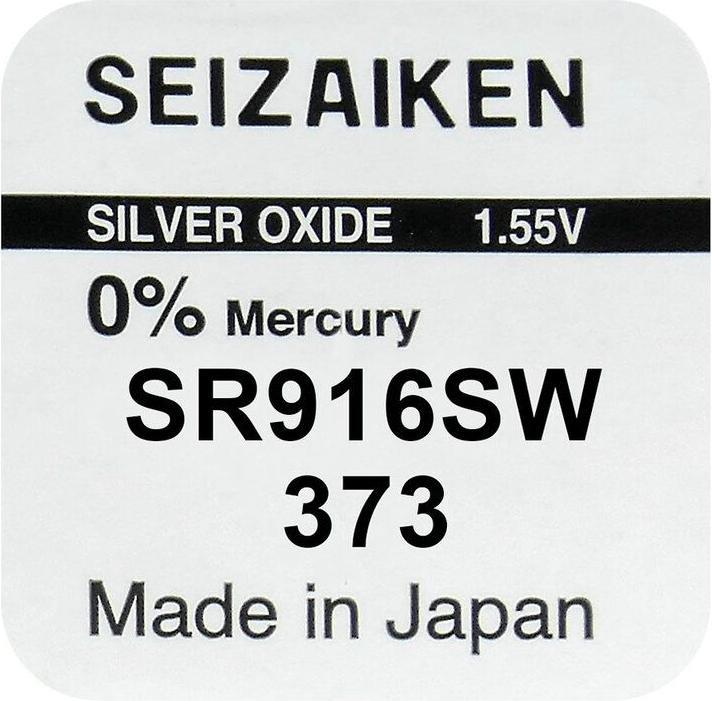 Valori nutrizionali e ingredienti Seiko 373 / SR916SW - 10 pile a bottone (10 pz., V373, 27 mAh)