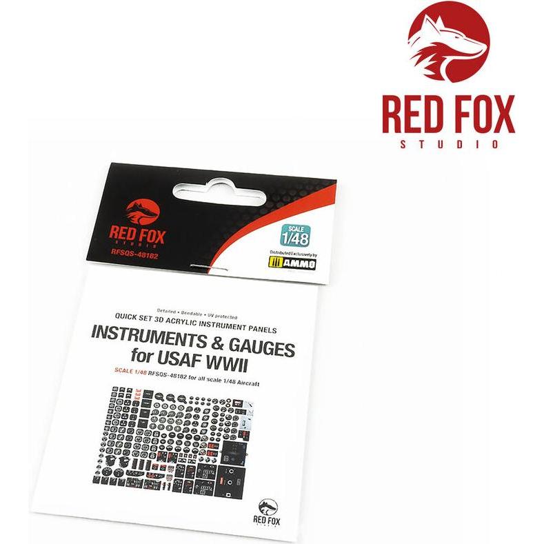 Red Fox 1/48 Instruments & gauges set for USAF WWII (Independent)