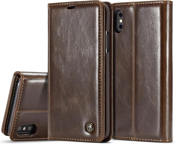 Produktbild Caseme Apple iPhone XS Classic Leder Case Karten Hülle Etui (Apple iPhone XS)
