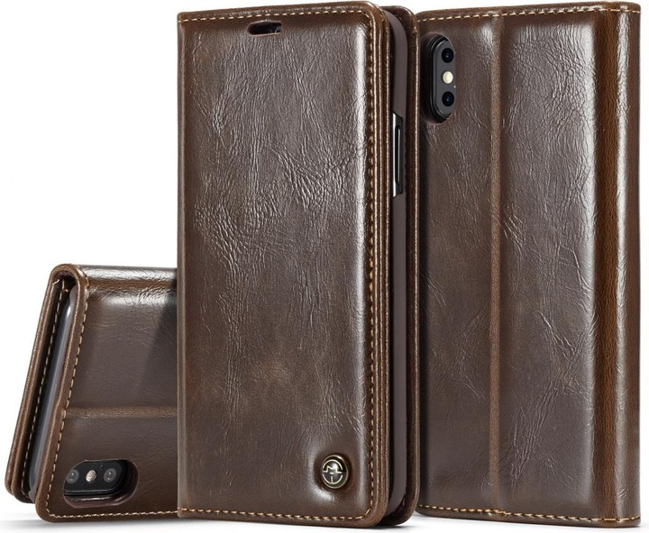 Produktbild Caseme Apple iPhone XS Classic Leder Case Karten Hülle Etui (Apple iPhone XS)