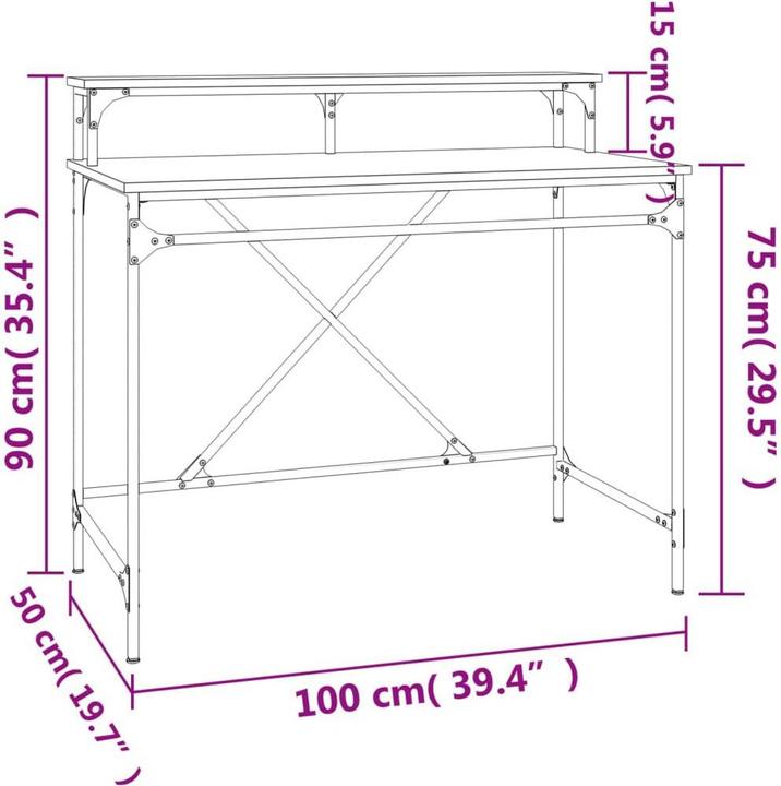 Produktbild VidaXL Anallese (100 x 50 x 90 cm)