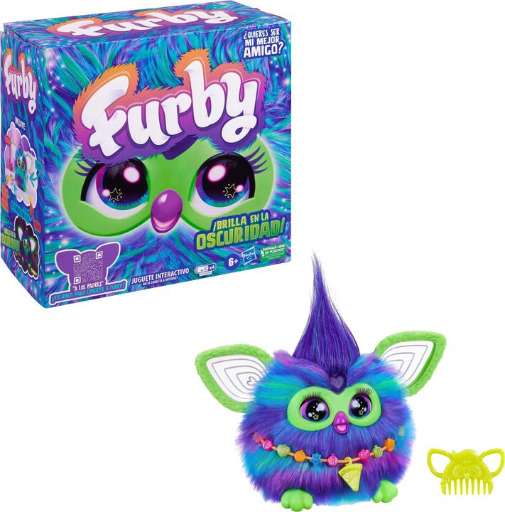 Produktbild Furby Galaxy Edition, Glow in The Dark, 15 Fashion Accessories, Interactive Plush Toys for 6 Year Ol (19.05 cm)