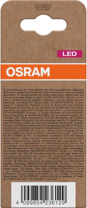 Produktbild Steffen Osram LED Classic A E27 240V 2.2W 470lm WW (E27, 470 lm, 1x)
