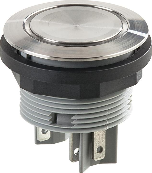 Actual product image Schlegel SVATLRGOI Pushbutton with ring lighting, stainless steel, glossy SVATLRGOI Mallet
