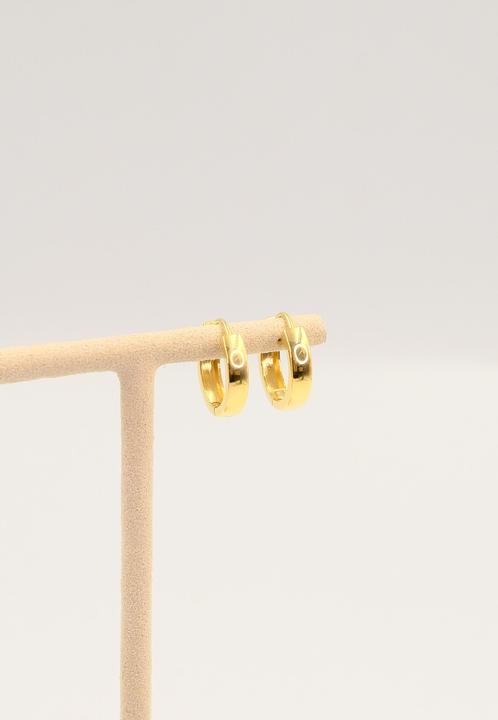 Actual product image Muau Creoles (750/18K yellow gold)