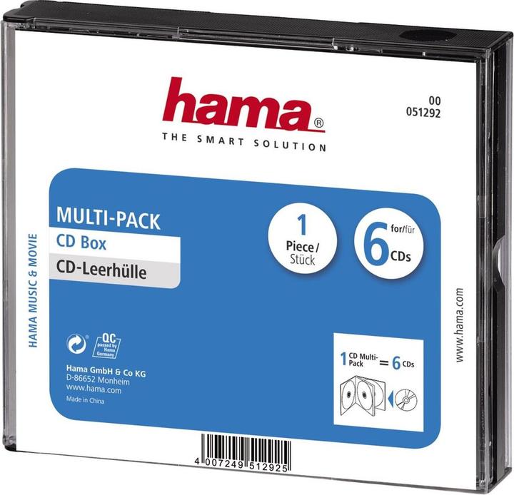 Hama CD-Multipack pochettes vides 6 paquets