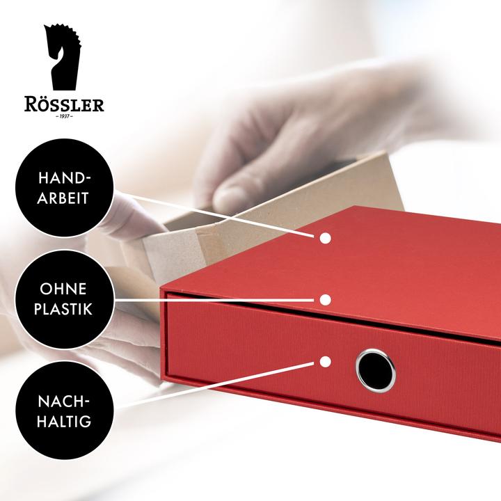 Actual product image Magni 1524452360 - S.O.H.O. Drawer box for DIN A4, with grip hole, red, 343 x 250 x 65 mm, 1 pc. (A4)