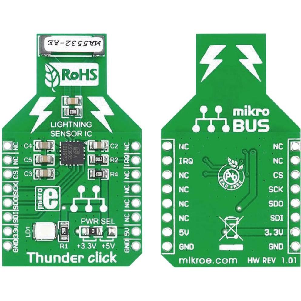 MikroElektronika Erweiterungsboard MIKROE-1444, Entwicklungsboard + Kit