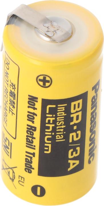 Produktbild Panasonic Batterie BR-2/3 A mit Lötfahnen in U-Form (1 Stk., 2/3 A, 1200 mAh)