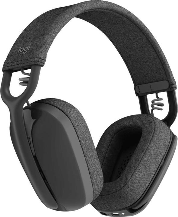 Actual product image Logitech Zone Vibe Wireless MS Headphones Graphite (Wireless, USB-C, Microsoft teams)