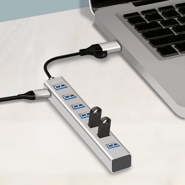 Produktbild LogiLink Prüfen (USB-A, USB-C, 7 Ports)