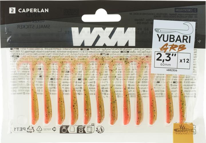 Immagine prodotto Caperlan Esca in gomma Grub con attrattivo (6 cm)