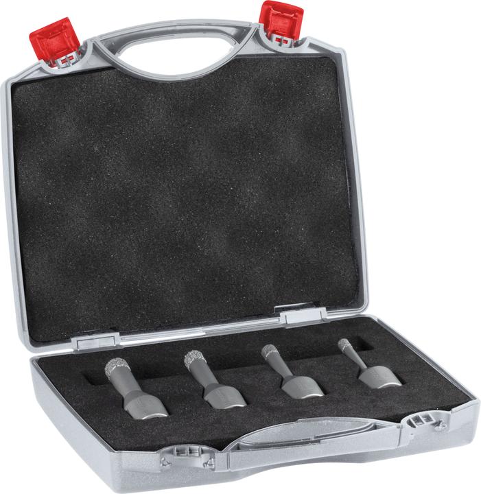 Produktbild Bosch Professional Zubehör PRO Ceramic dry X-Lock Bohrkronen-Set, 6 x 30, 8 x 30, 10 x 30, 12 x 30 mm, 4-tlg. (6.0, 8.0, 10.0, 12.0 Millimeter)