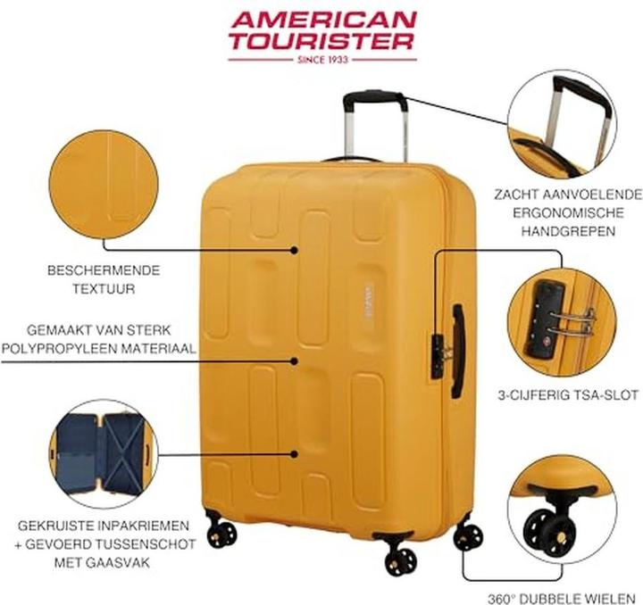Actual product image American Tourister Ellipso Spinner Carry-On with TSA Lock and Scratch-Resistant Texture (32 l)