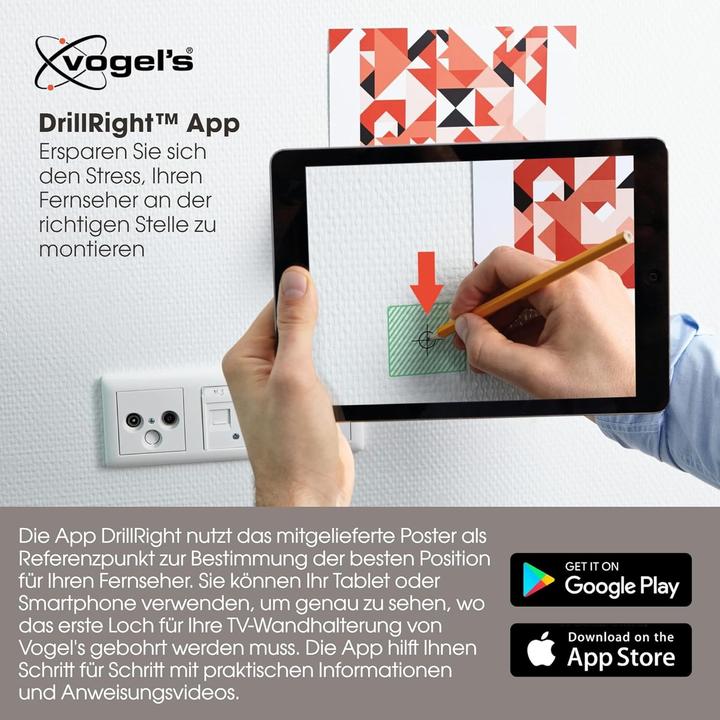 Image du produit Vogels TVM 5855 (Mur, 100", 75 kg)