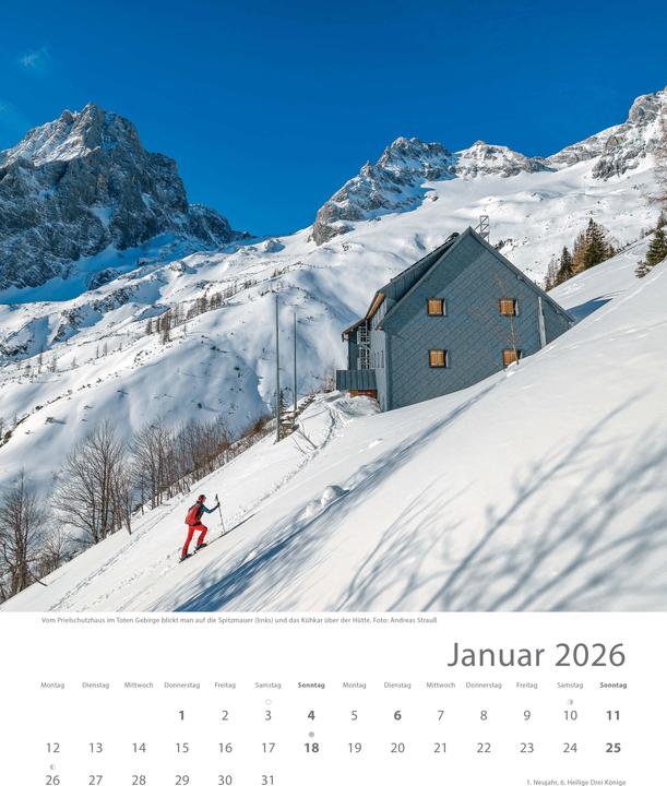 Produktbild Htten unserer Alpen 2026 (30,5 x 38 cm)