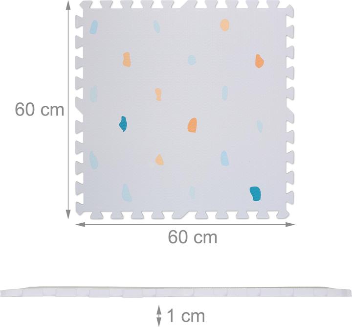 Actual product image Relaxdays 6x play mat (60 x 60 x 1 cm)