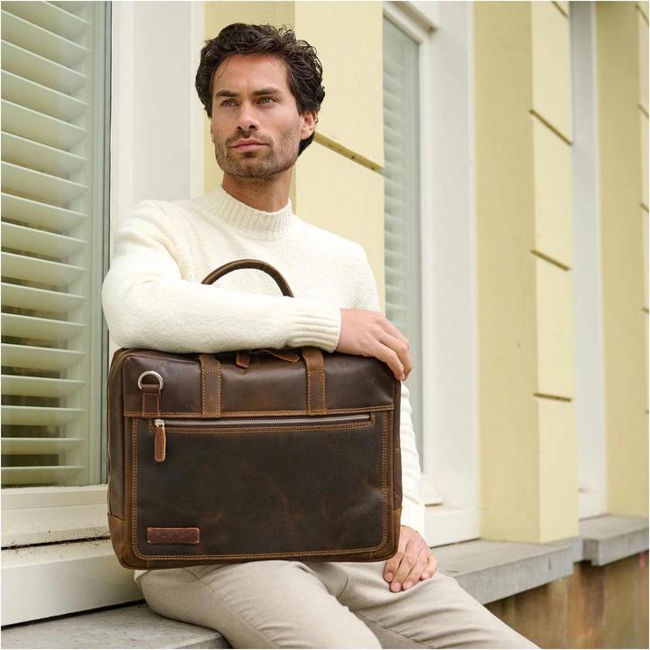 Image du produit Plevier Londres laptoptas 15.6 inch bruin. (15.60", Universel)