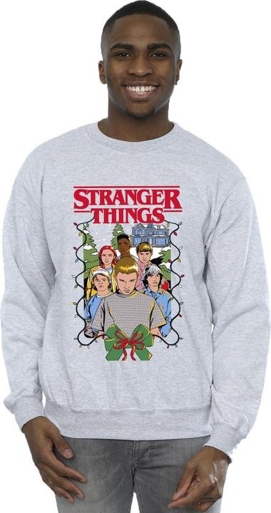 Immagine prodotto Netflix Stranger Things Christmas Poster Felpa Uomo (XL)
