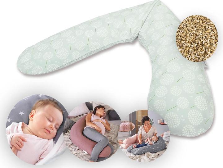 Actual product image Theraline Nursing Pillow "The Original" with Spelt Filling incl. Cover 190 cm (38 cm)