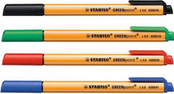 Produktbild STABILO GREENpoint umweltfreundlicher Filzschreiber (4 x)