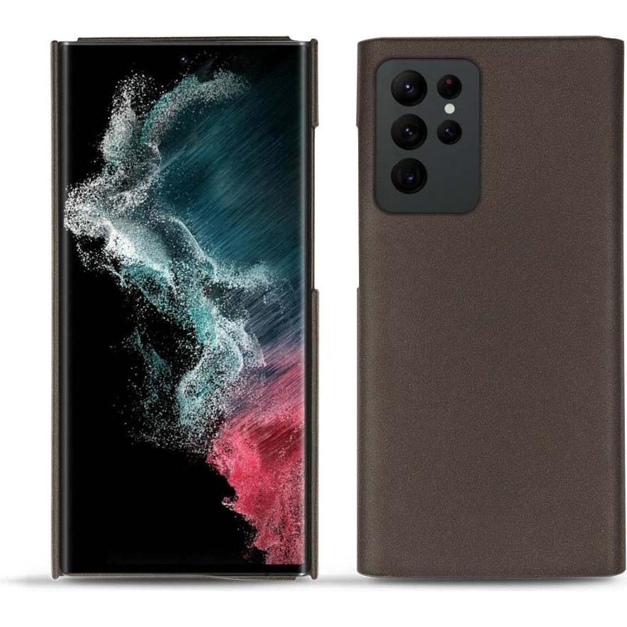 Noreve Lederschutzhülle (Samsung Galaxy S22 Ultra), Smartphone Hülle, Grau