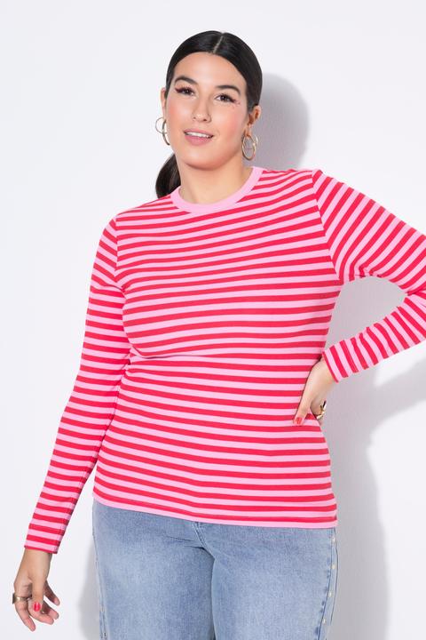Produktbild Studio Untold Shirt, Slim Shape, Ringel, Rippjersey, Langarm (58)
