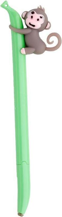 Produktbild Puckator Affe Banane feine Spitze Kugelschreiber Kuli (yellow/pink)