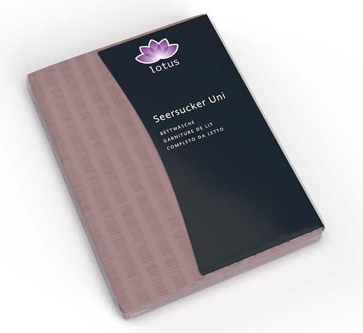 Actual product image Lotus Bettwaren Bed Linen Satin Seersucker uni (Duvet cover, 200 x 210 cm)