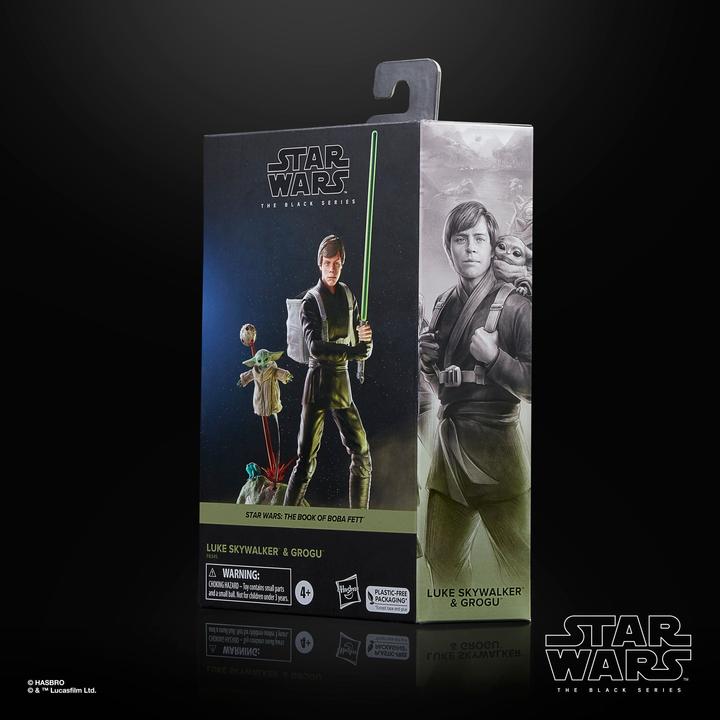 Produktbild Hasbro LIVRE DE BOBA FETT - Luke Skywalker & Grogu -Fig. Black Series 15cm