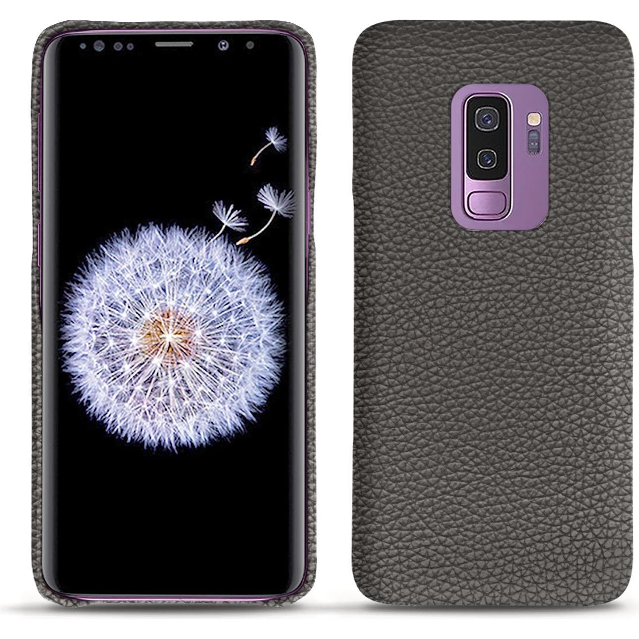 Noreve Lederschutzhülle (Samsung Galaxy S9+), Smartphone Hülle, Grau