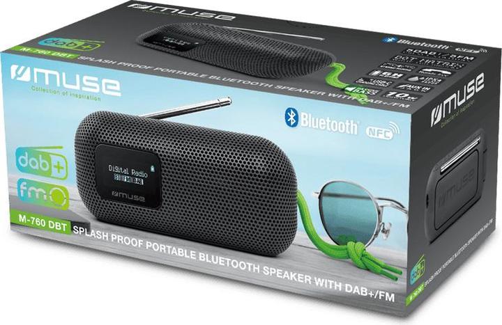 Immagine prodotto Muse Altoparlante Bluetooth con radio DAB+ - M760 DBT (6 h, Corrente elettrica)
