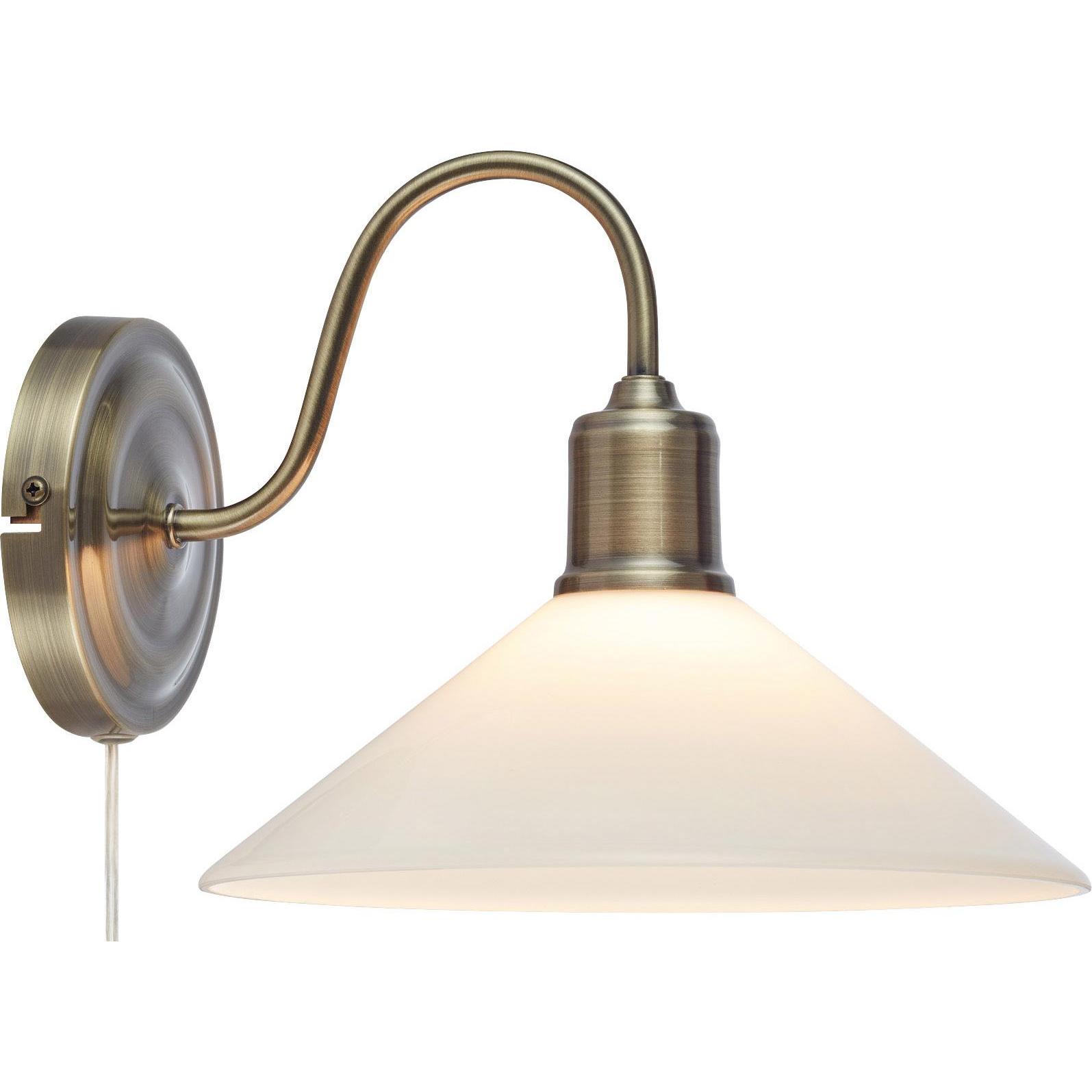 Markslöjd, Applique + Plafoniera, VELA Wall 1L Antique Brass/White