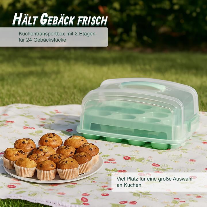 Produktbild Relaxdays Muffin Transportbox