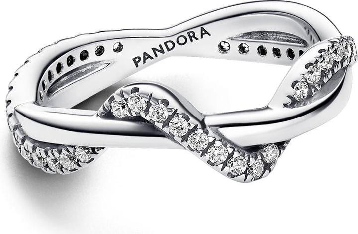 Immagine prodotto Pandora Anello a onde intrecciate scintillanti (58, 925 Argento)