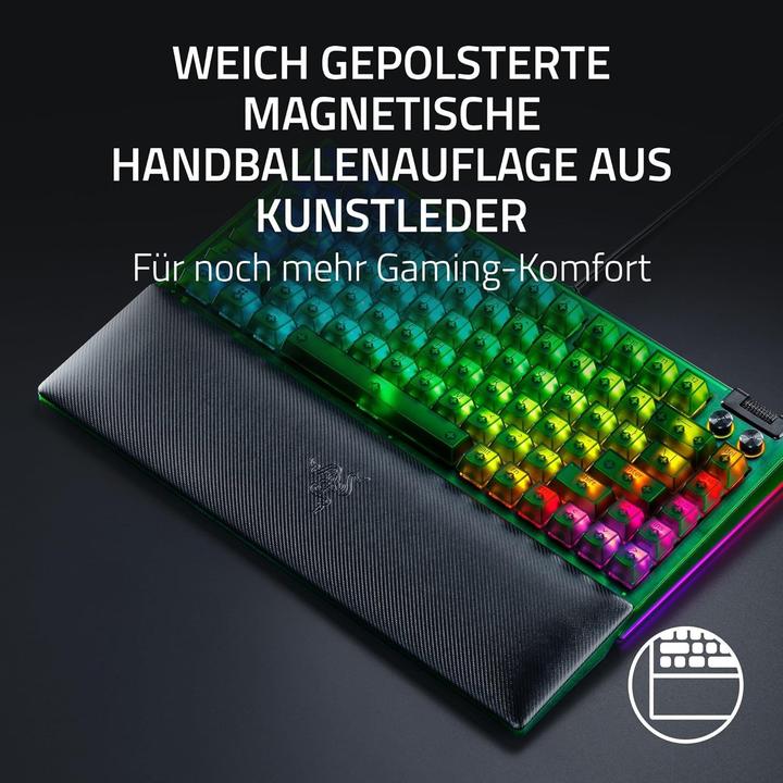 Produktbild Razer Blackwidow V4 75% Phantom Green (US, Kabelgebunden)